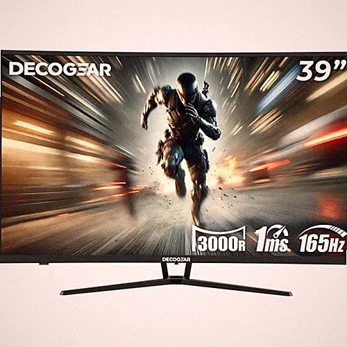 Deco Gear - 39" Curved Gaming Monitor, 2560x1440, 1ms MPRT, 165 Hz, 4000:1, USED