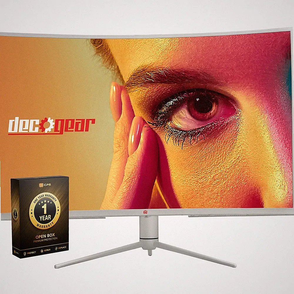 Deco Gear 39" Curved Ultrawide Gaming Monitor White (Open Box) + 1 Year Warranty
