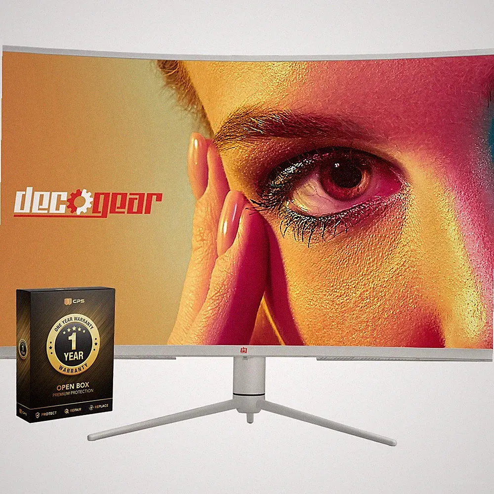Deco Gear 39" Curved Ultrawide Gaming Monitor White (Open Box) + 1 Year Warranty
