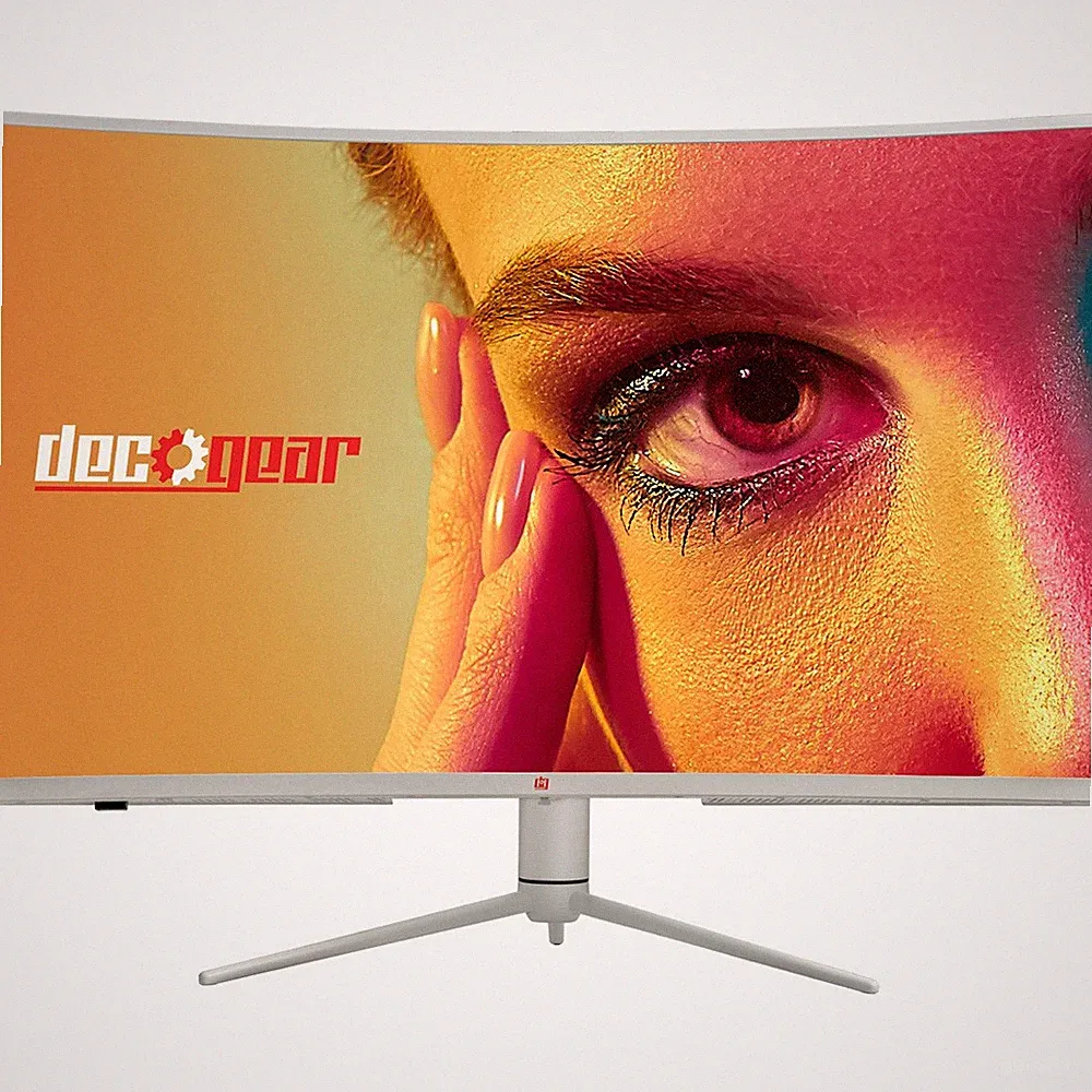 Deco Gear 39" Curved Widescreen Gaming Monitor, 165 Hz, HDR400, White Open Box