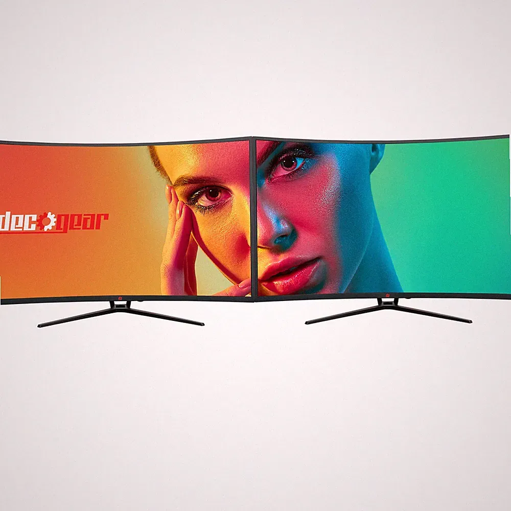 Deco Gear 39" Curved Widescreen Monitor, 2560x1440, 165Hz, 1ms MPRT, 4000:1 2-PK