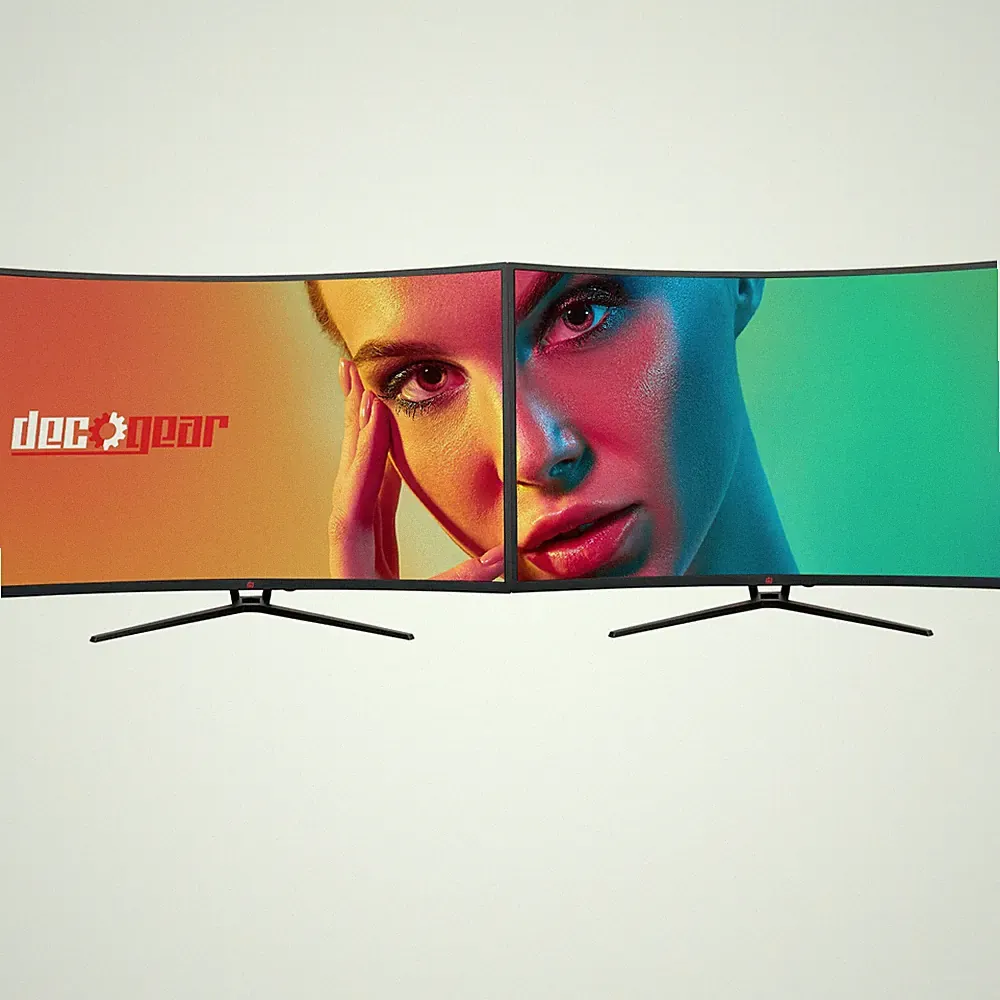 Deco Gear 39" Curved Widescreen Monitor, 2560x1440, 165Hz, 1ms MPRT, 4000:1 2-PK