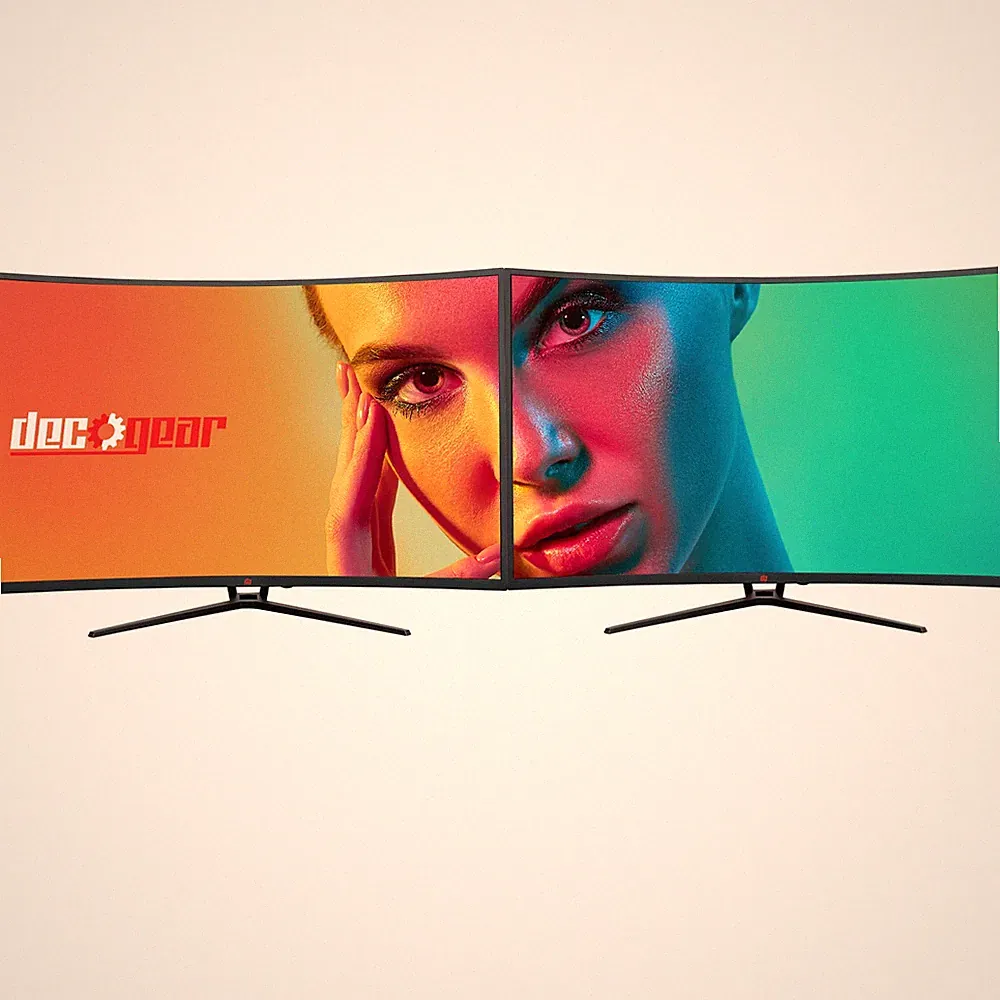 Deco Gear 39" Curved Widescreen Monitor, 2560x1440, 165Hz, 1ms MPRT, 4000:1 2-PK