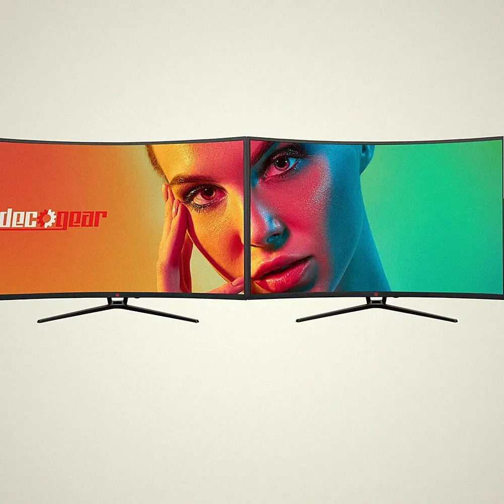 Deco Gear 39" Curved Widescreen Monitor, 2560x1440, 165Hz, 1ms MPRT, 4000:1 2-PK