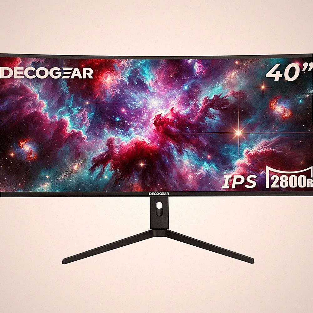 Deco Gear 40" Curved Ultrawide Nano IPS PC Monitor, 5120x2160 5K2K, 21:9, HDR10