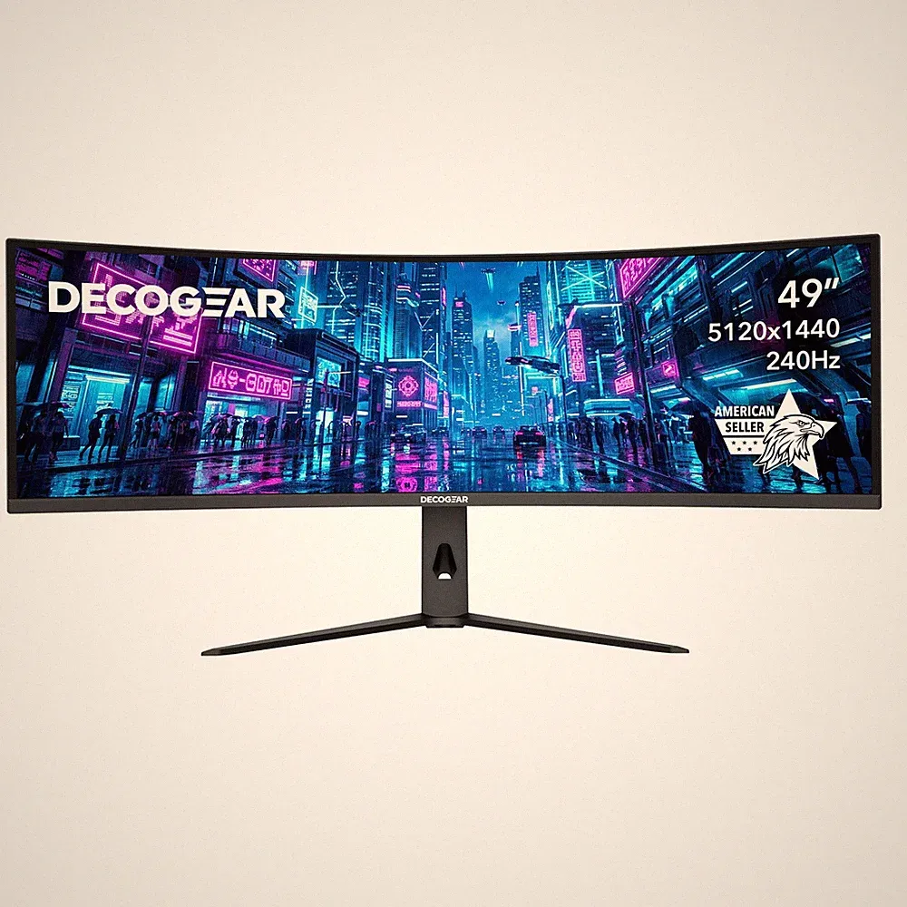 Deco Gear 49 240Hz Curved Super Ultrawide Dual QHD Gaming Monitor