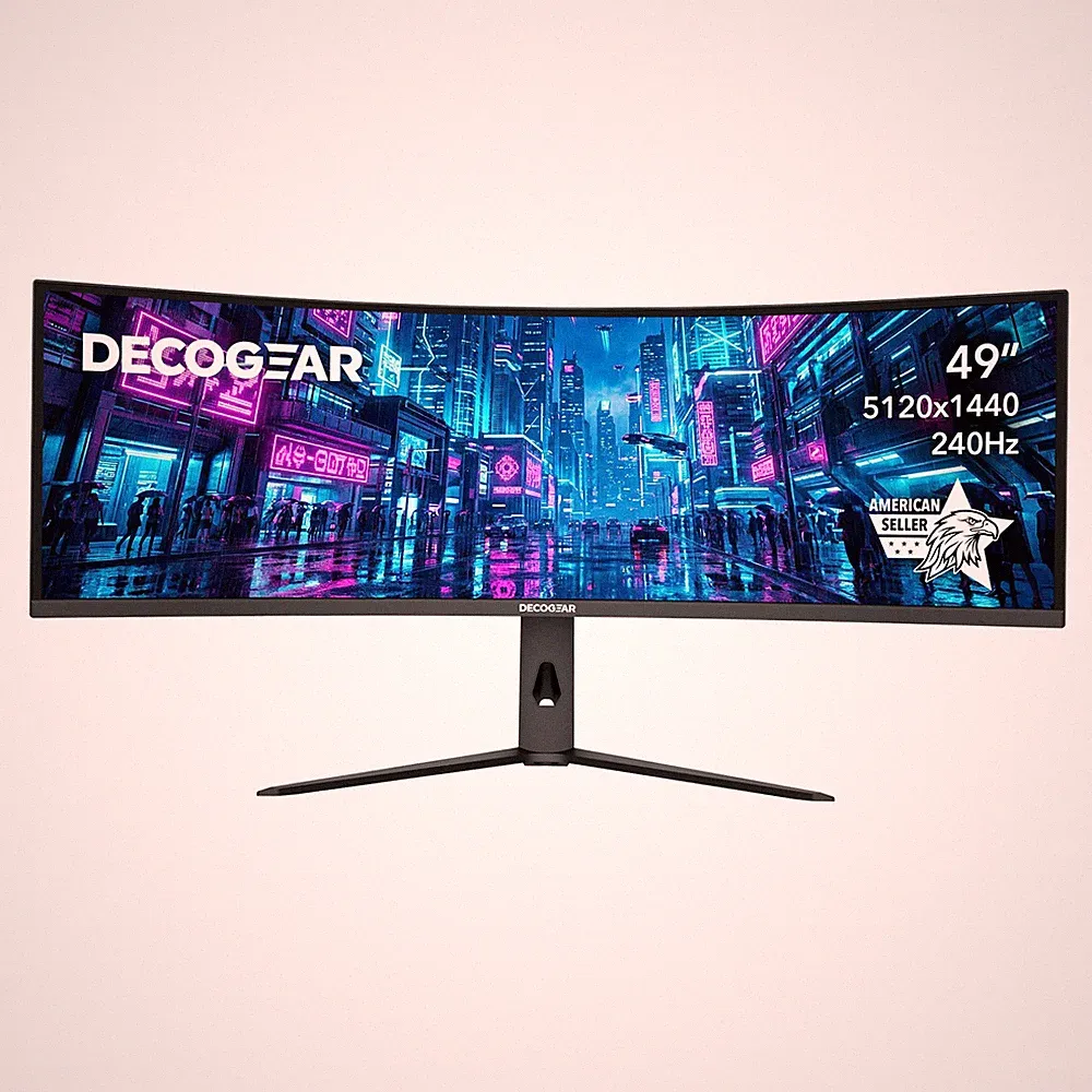Deco Gear 49 240Hz Curved Super Ultrawide Dual QHD Gaming Monitor