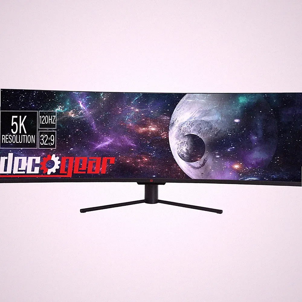 Deco Gear 49" Curved Ultrawide 5K Monitor, 5120x1440, 120Hz, 101% NTSC - Open Bo
