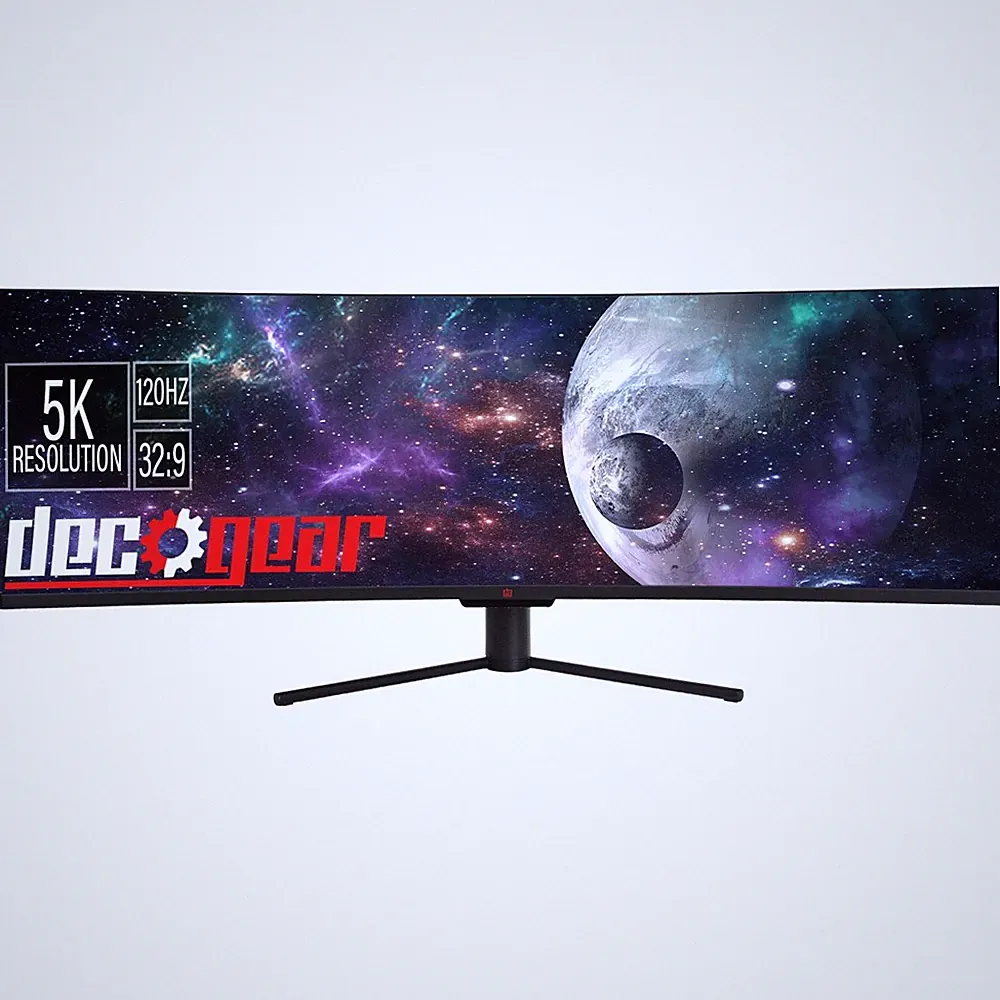 Deco Gear 49" Curved Ultrawide 5K Monitor, 5120x1440, 120Hz, 101% NTSC - Open Bo