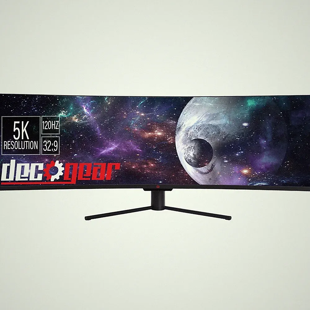 Deco Gear 49" Curved Ultrawide 5K Monitor, 5120x1440, 120Hz, 101% NTSC - Open Bo