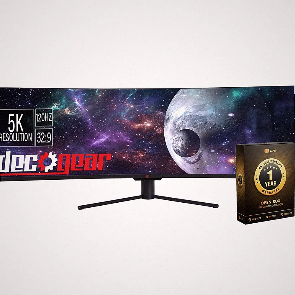 Deco Gear 49" Curved Ultrawide 5K Monitor (Open Box) with 1 Year Warranty