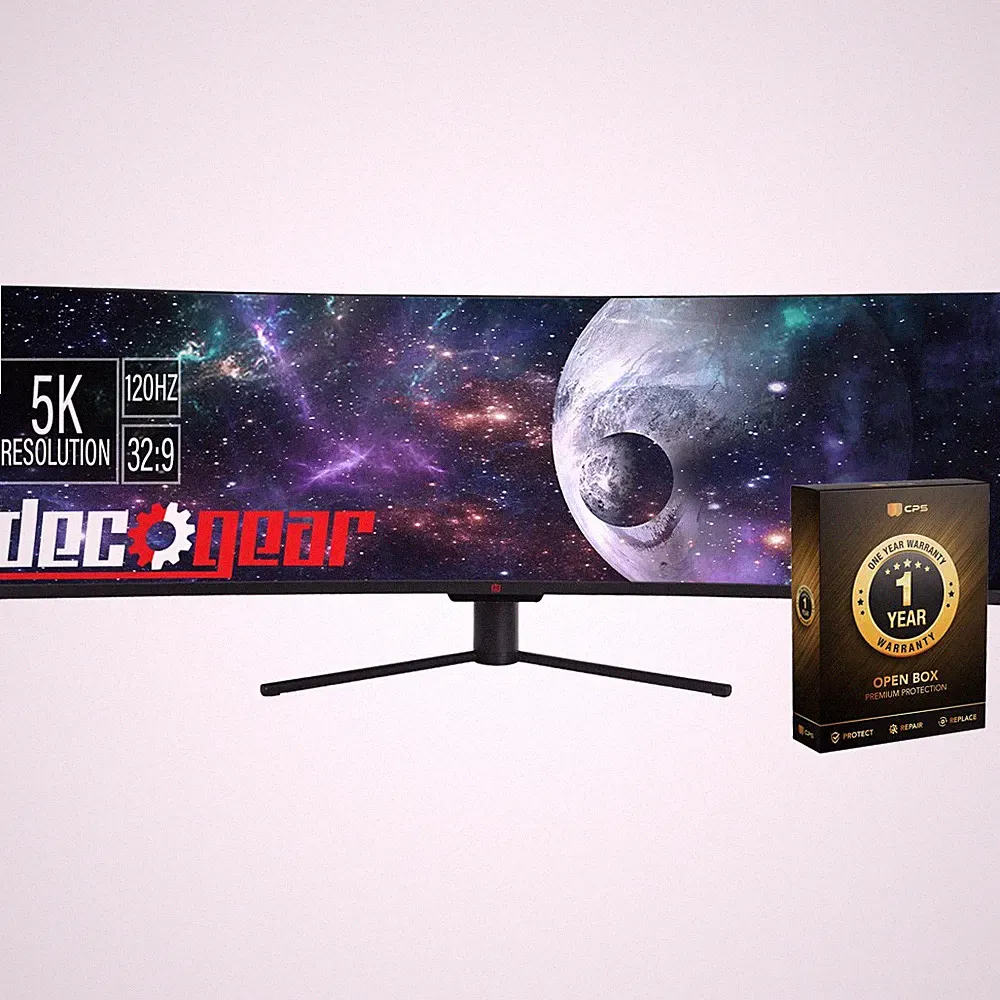 Deco Gear 49" Curved Ultrawide 5K Monitor (Open Box) with 1 Year Warranty