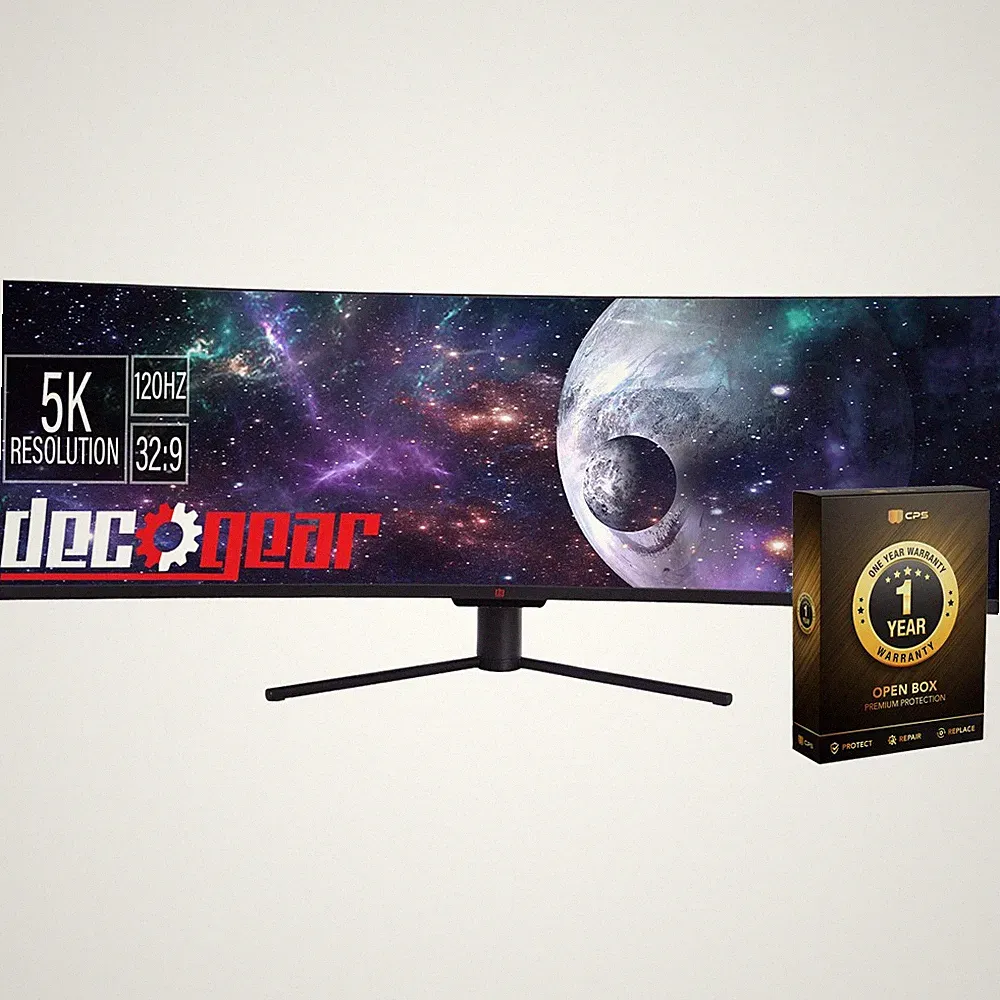 Deco Gear 49" Curved Ultrawide 5K Monitor (Open Box) with 1 Year Warranty