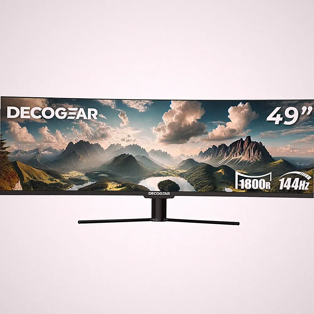 Deco Gear 49" Curved Ultrawide LED 3840x1080 144Hz FreeSync 4ms Gaming Monitor