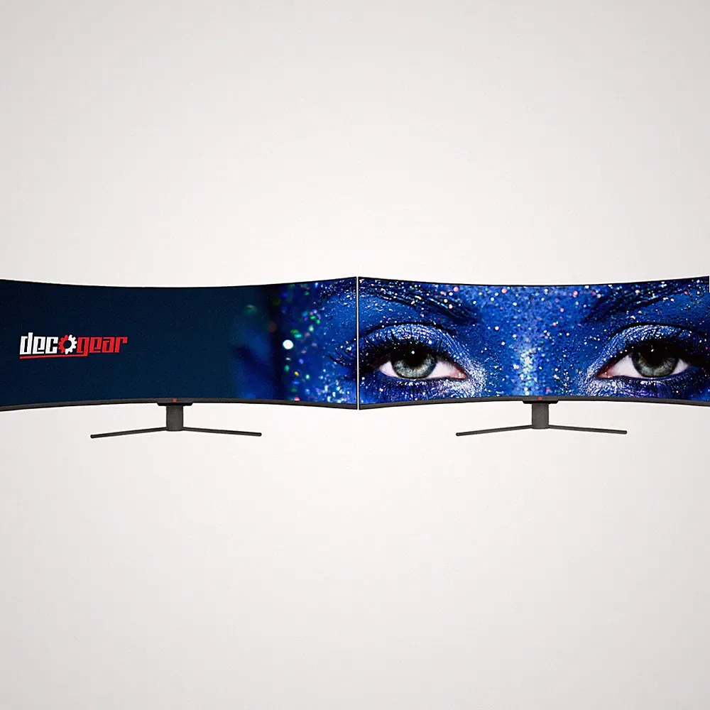 Deco Gear 49" Curved Ultrawide LED 3840x1080 32:9 FreeSync Gaming Monitor 2-Pack
