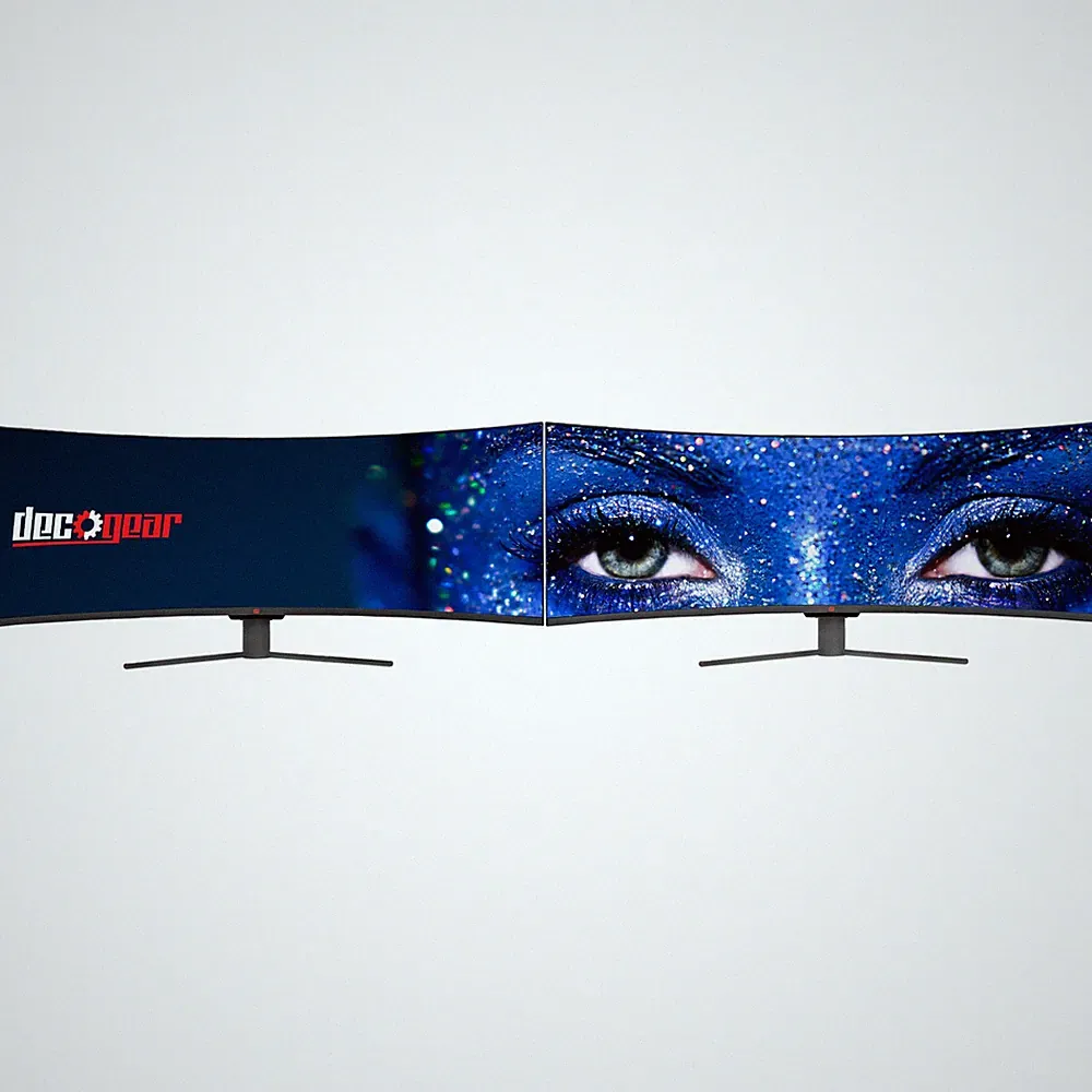 Deco Gear 49" Curved Ultrawide LED 3840x1080 32:9 FreeSync Gaming Monitor 2-Pack