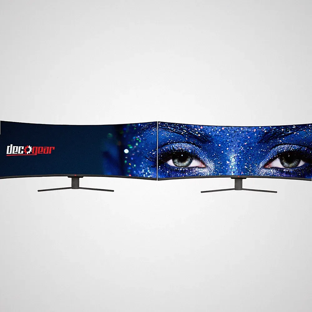 Deco Gear 49" Curved Ultrawide LED 3840x1080 32:9 FreeSync Gaming Monitor 2-Pack