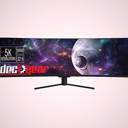Deco Gear - 49" Curved Ultrawide Monitor DQHD 5120x1440, 120Hz, 101% NTSC, 100%