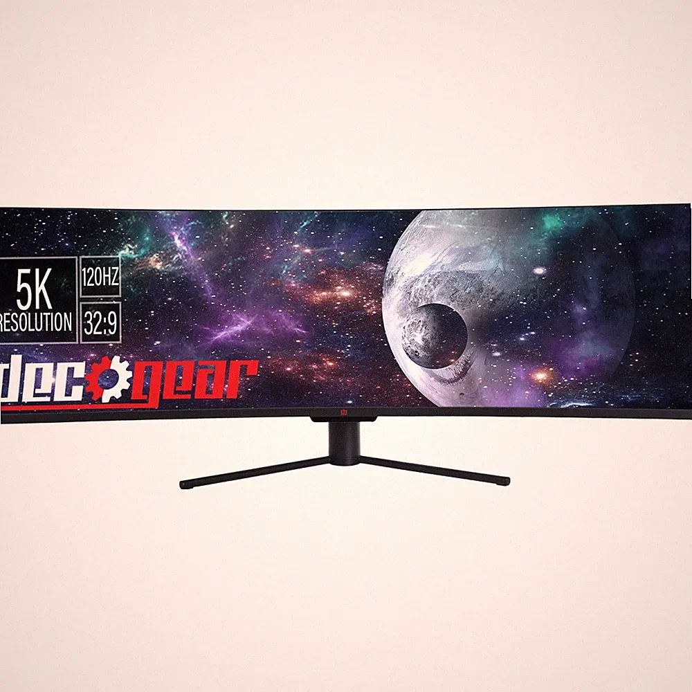 Deco Gear 49 inch Curved Ultrawide 5K Monitor - 120Hz; 101% NTSC; 100% sRGB - Op