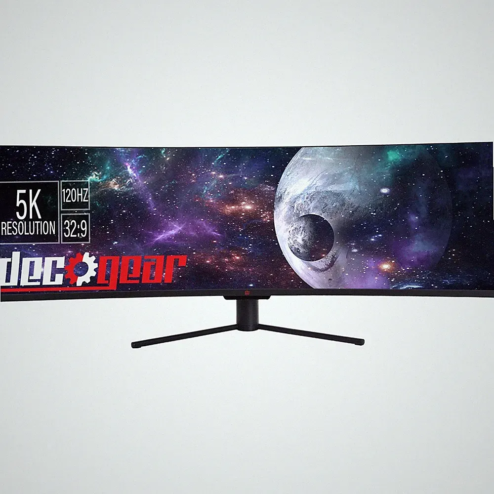 Deco Gear 49 inch Curved Ultrawide 5K Monitor - 120Hz; 101% NTSC; 100% sRGB - Op