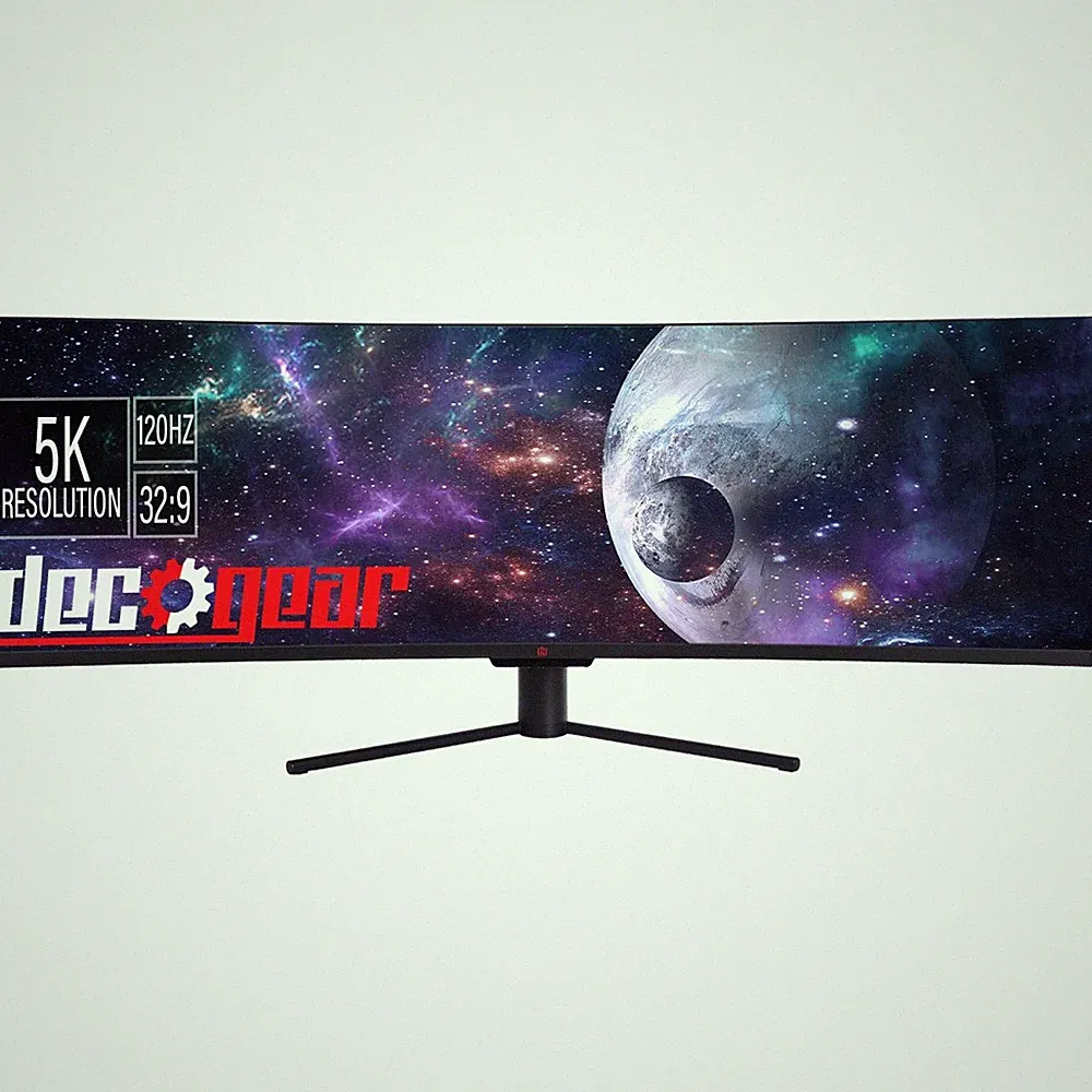 Deco Gear 49 inch Curved Ultrawide 5K Monitor - 120Hz; 101% NTSC; 100% sRGB - Op