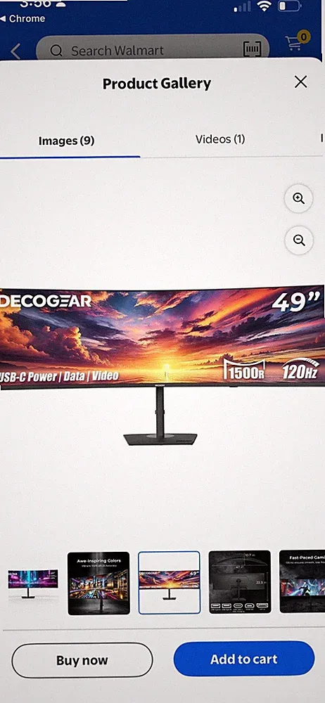 Deco Gear 49 inch Curved UltraWide LED Gaming Monitor