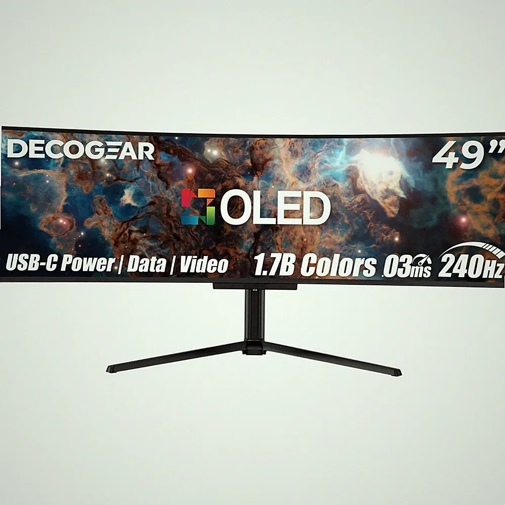 Deco Gear 49 QD-OLED 240Hz Curved Ultrawide Gaming Monitor 5120x1440 32:9 | Open