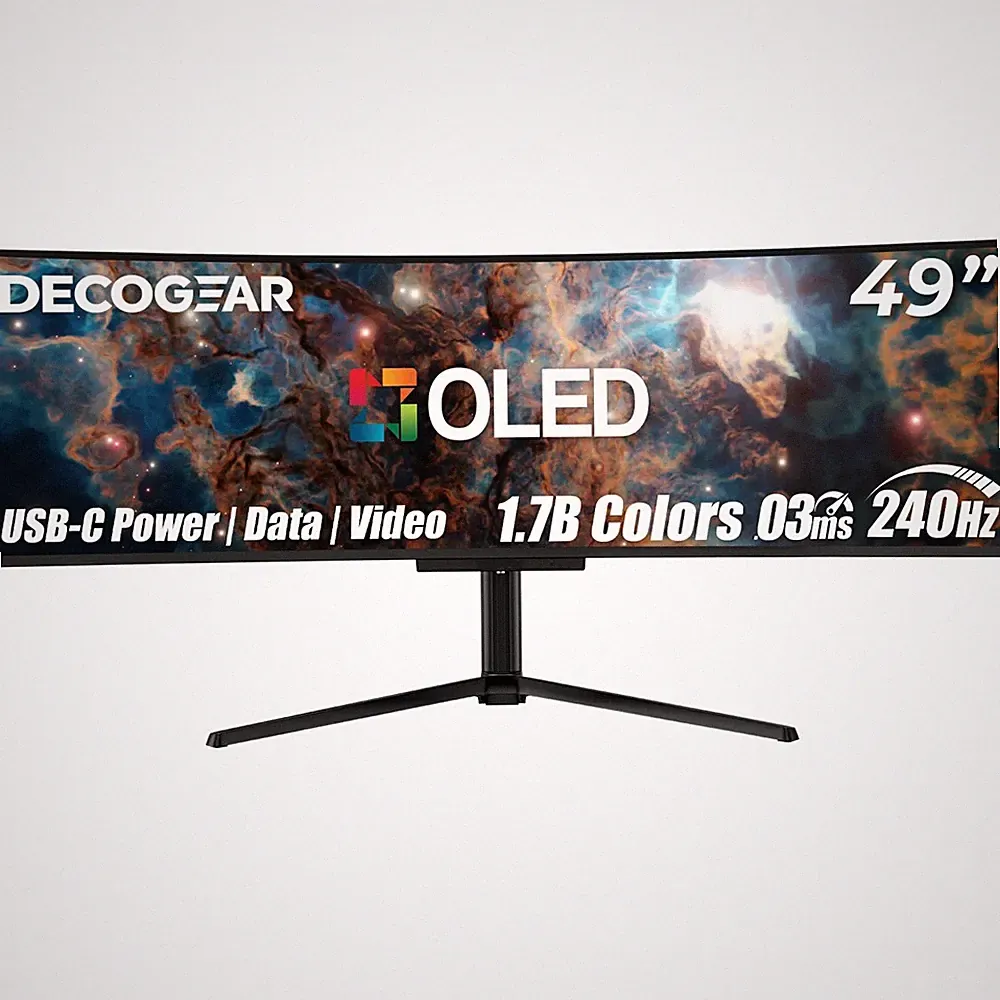 Deco Gear 49 QD-OLED 240Hz Curved Ultrawide Gaming Monitor 5120x1440 32:9 | Open