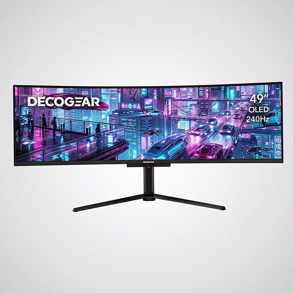 Deco Gear 49" QD-OLED 240Hz Curved Ultrawide Gaming Monitor 5120x1440 DQHD, 32:9