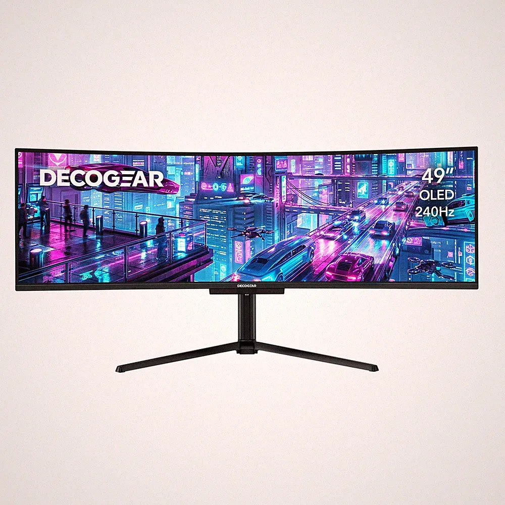Deco Gear 49" QD-OLED 240Hz Curved Ultrawide Gaming Monitor 5120x1440 DQHD, 32:9