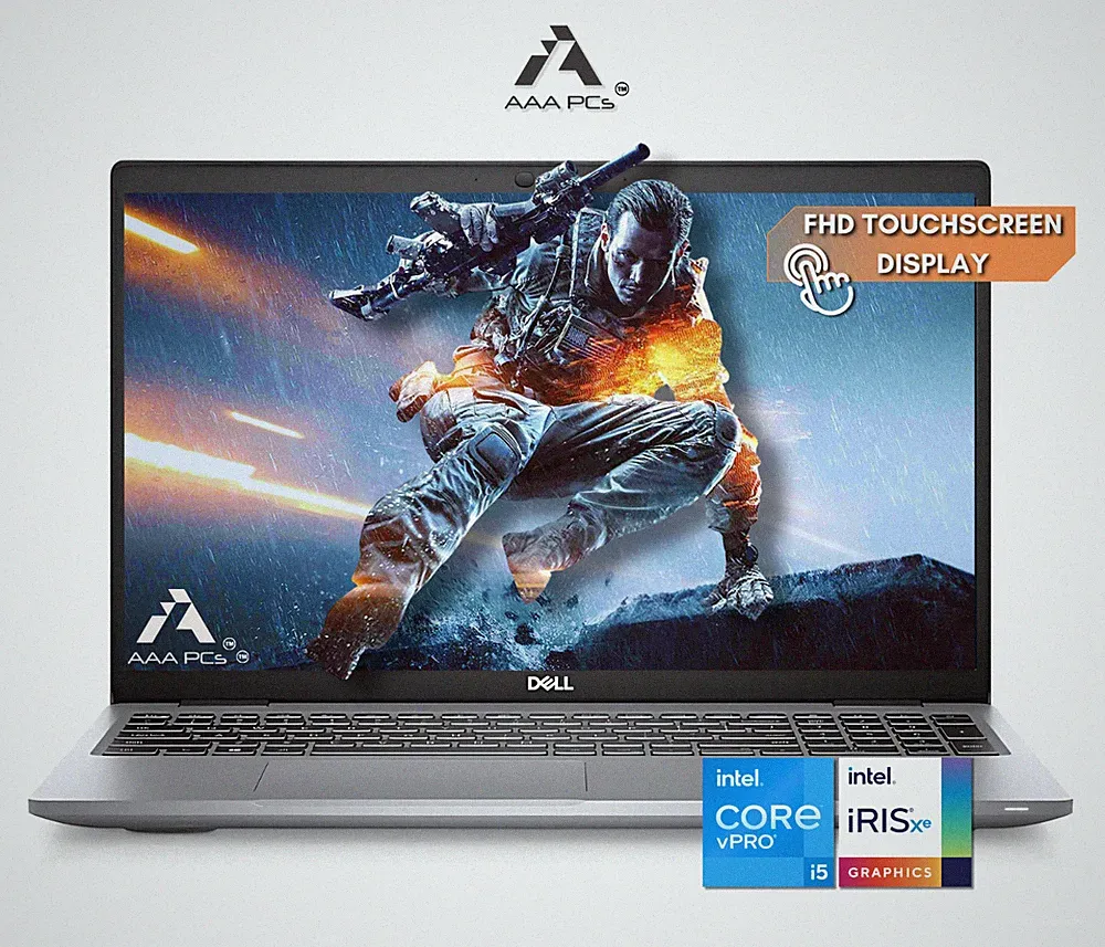 Dell 15.6" Touchscreen Light Gaming Laptop Core i5 16GB RAM 512GB SSD Win 11 Pro