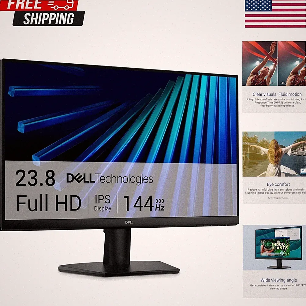 Dell 24" Monitor SE2426H - 23.8-inch FHD (1920x1080) 144Hz