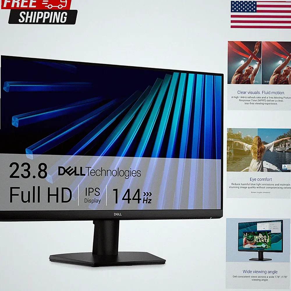 Dell 24" Monitor SE2426H - 23.8-inch FHD (1920x1080) 144Hz
