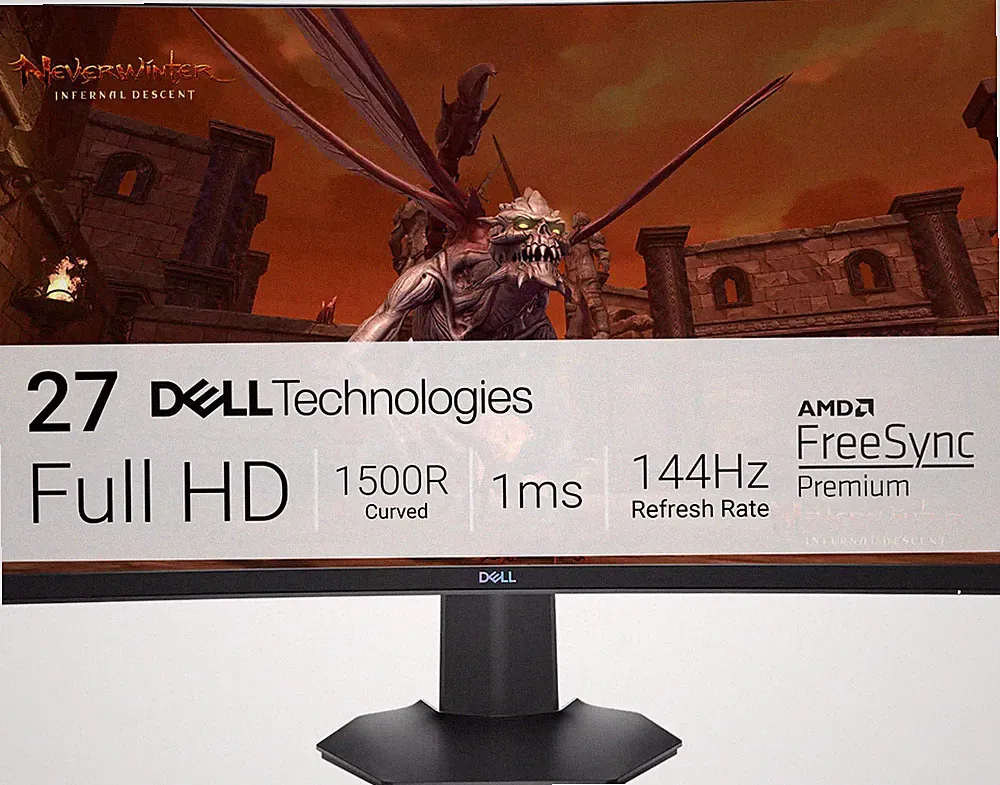 Dell 27" LED Curved FHD FreeSync and G-SYNC Gaming Monitor - S2721HGF (UD)
