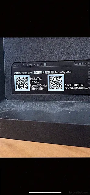 Dell Alienware 25 AW2521HFL 24.5" Gaming Monitor - Black (RNHC4)