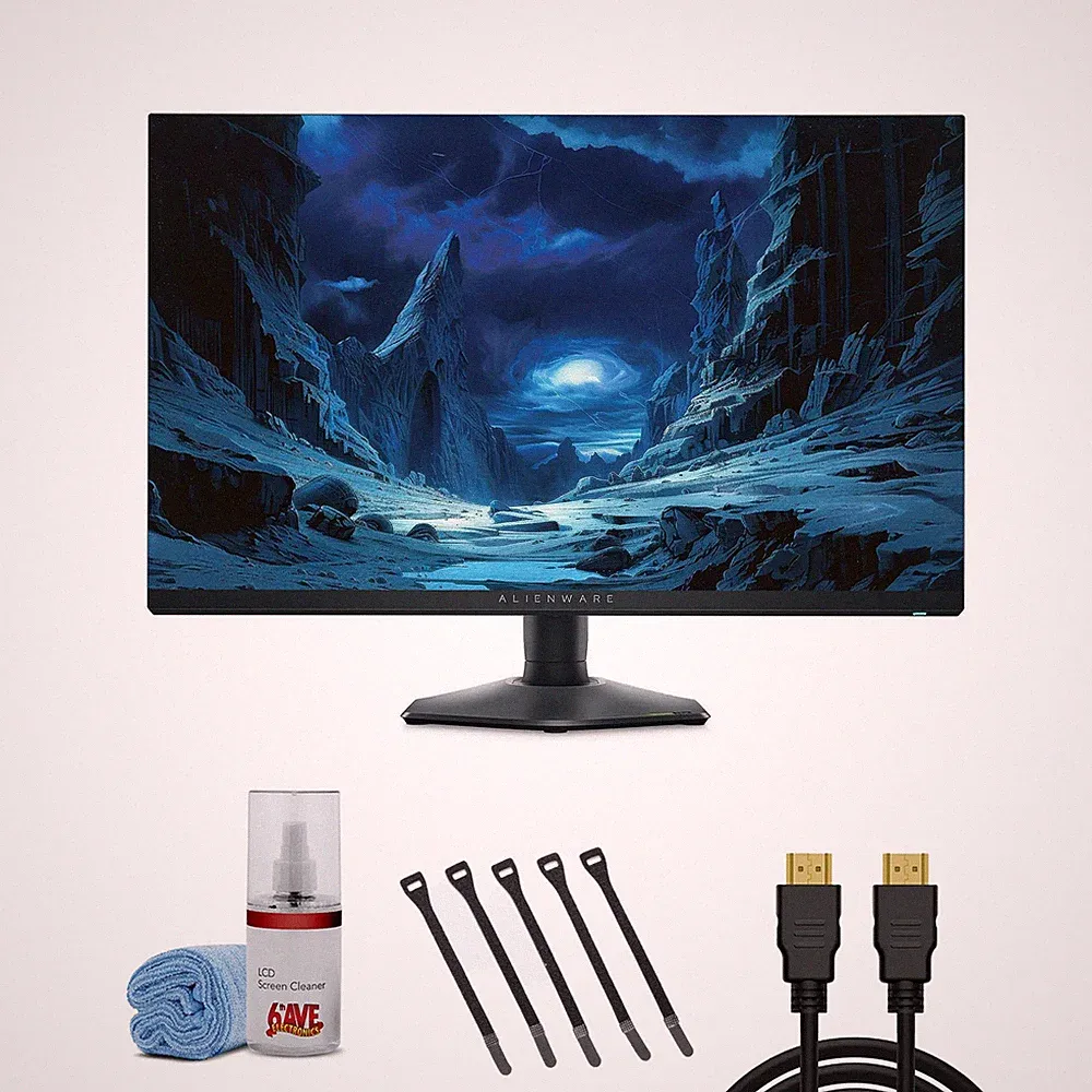 Dell Alienware 27 Inch Gaming Monitor (AW2724DM) Bundle with Accessories