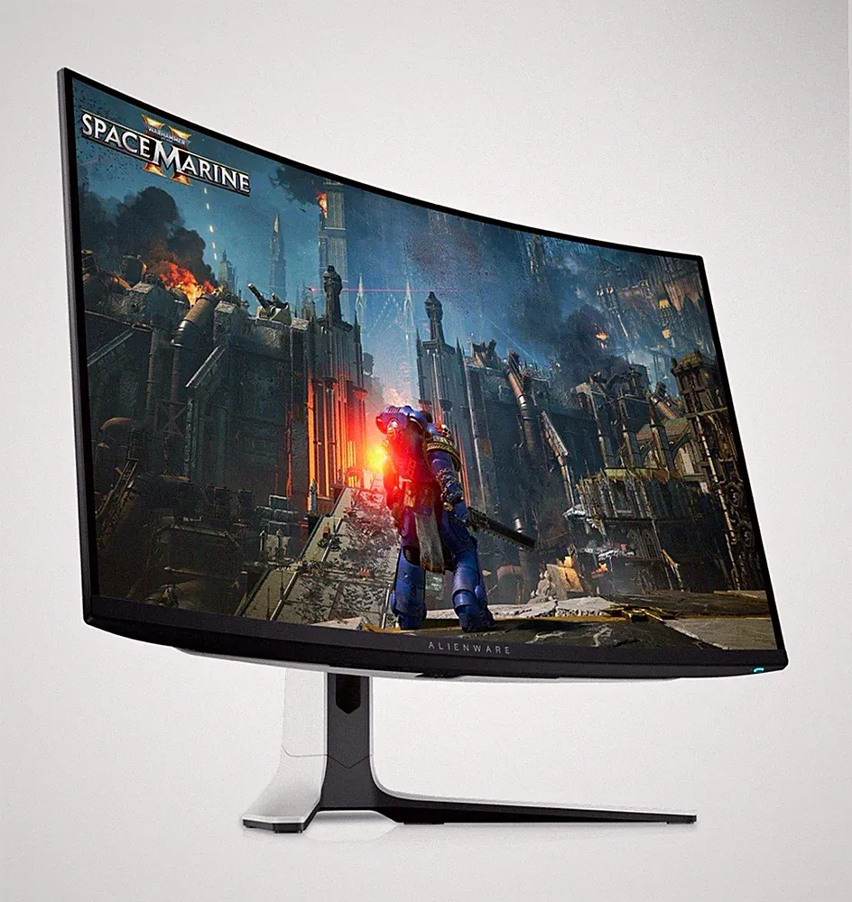 DELL Alienware 32 4K QD-OLED Curved Gaming Monitor AW3225QF 240Hz NVIDIA G-Sync