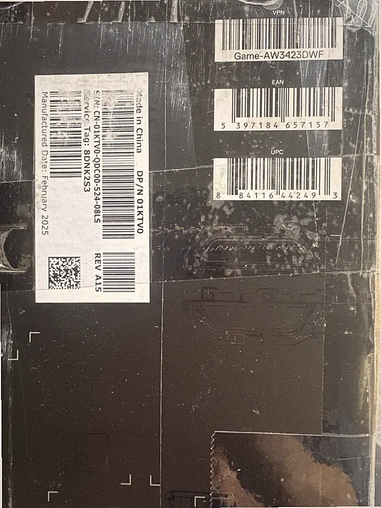 Dell Alienware 34" Curved QD-OLED Gaming Monitor - Open Box