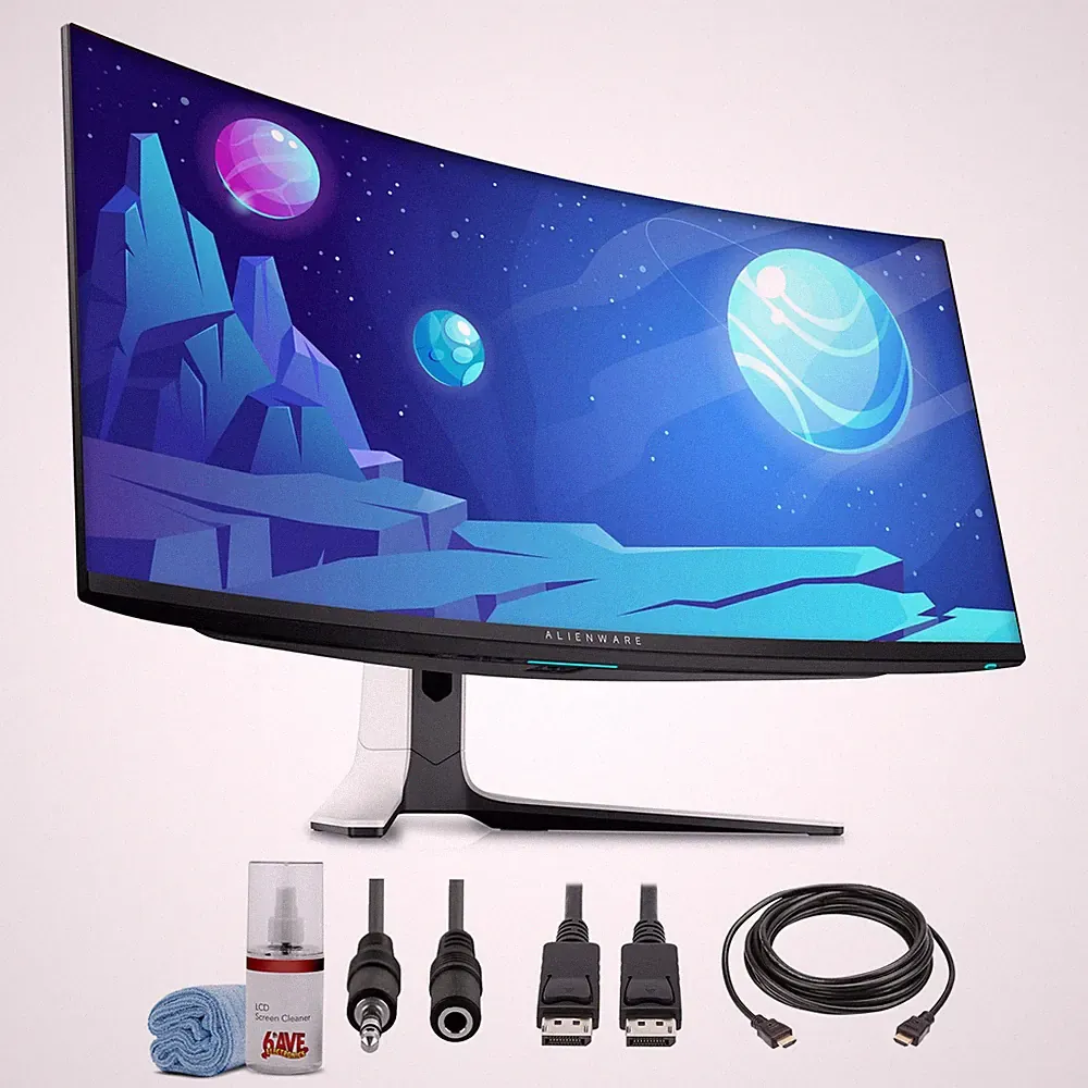 Dell Alienware AW3423DW 34.2" 1440p HDR 175 Hz Curved Gaming Monitor (Lunar