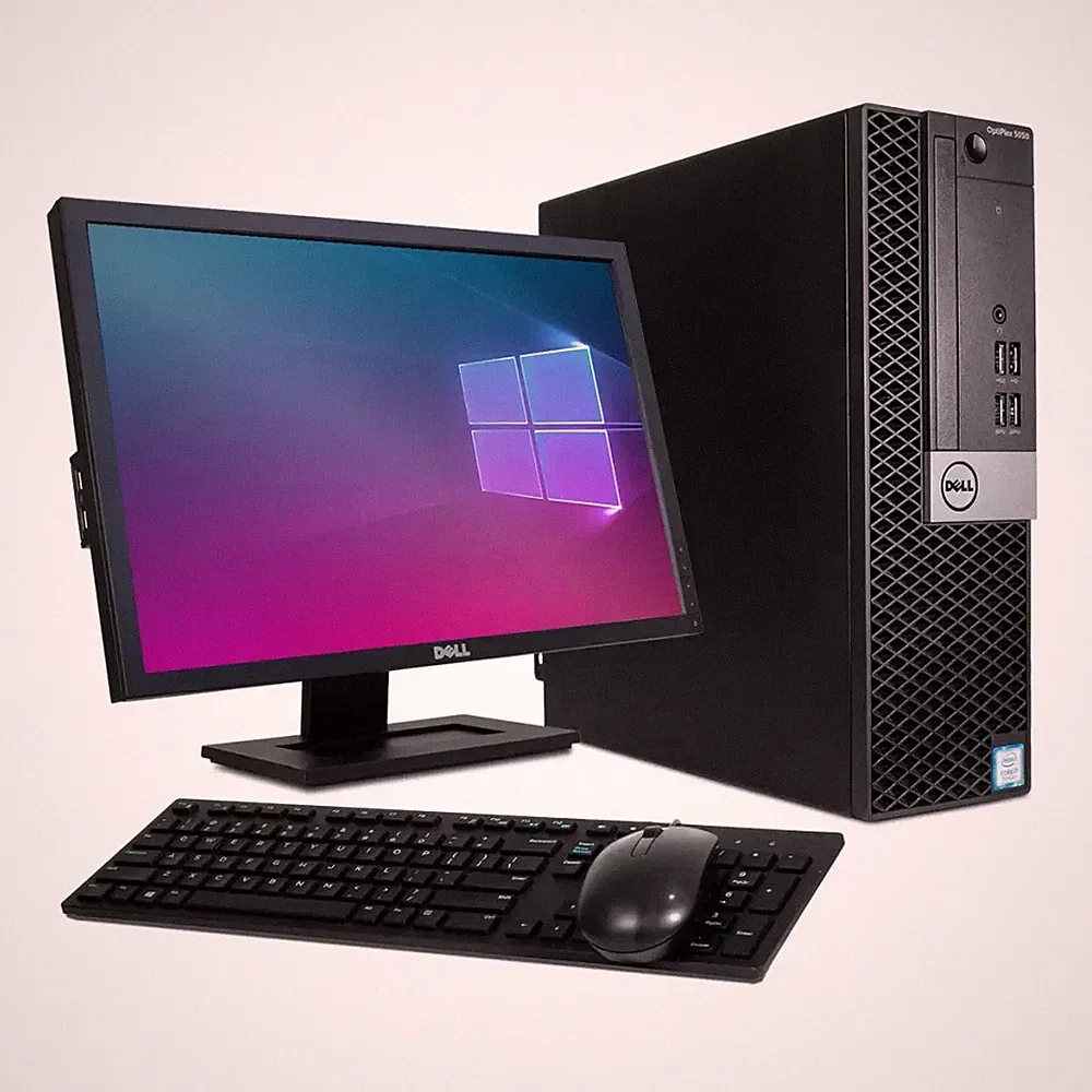 Dell Desktop PC i5-7500 32GB RAM 1TB SSD 24" LED Built-in Wi-Fi Windows 11