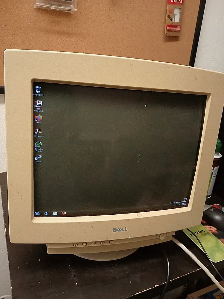 Dell M770 01780R 17" Color CRT VGA Computer Monitor Retro Gaming 2000 Tested!