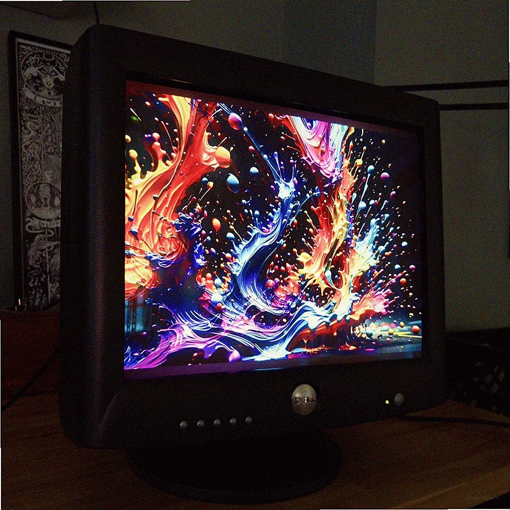 Dell M783s 17" 2004 CRT Monitor - Samsung Diamondtron tube - 1280 x 1024 @ 75Hz