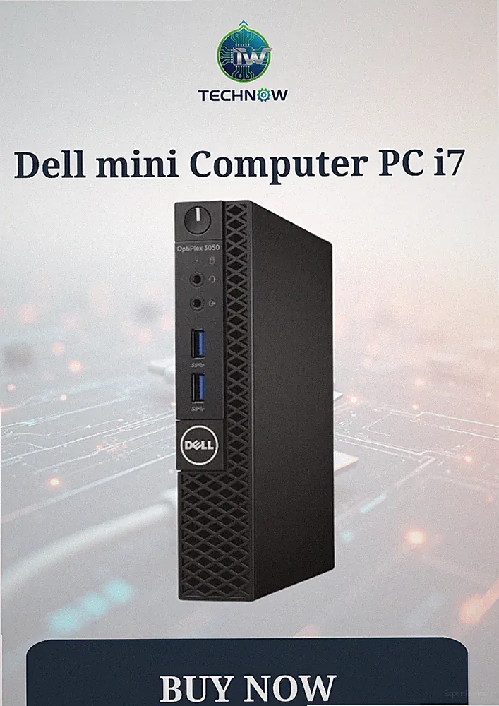 Dell mini Computer PC i7 up to 32GB RAM 2TB SSD 22" monitor Windows 11 Pro WiFi