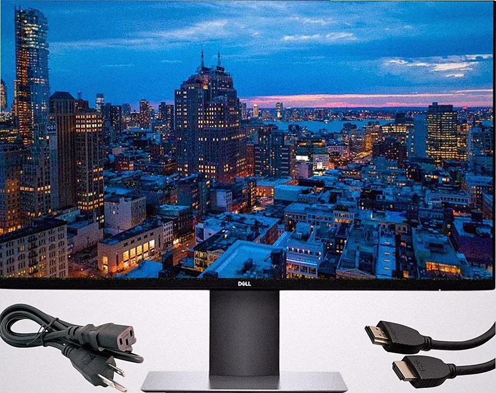 Dell P2419H 24" Widescreen HDMI DP VGA LED Monitor 1920 x 1080 w/ Cables