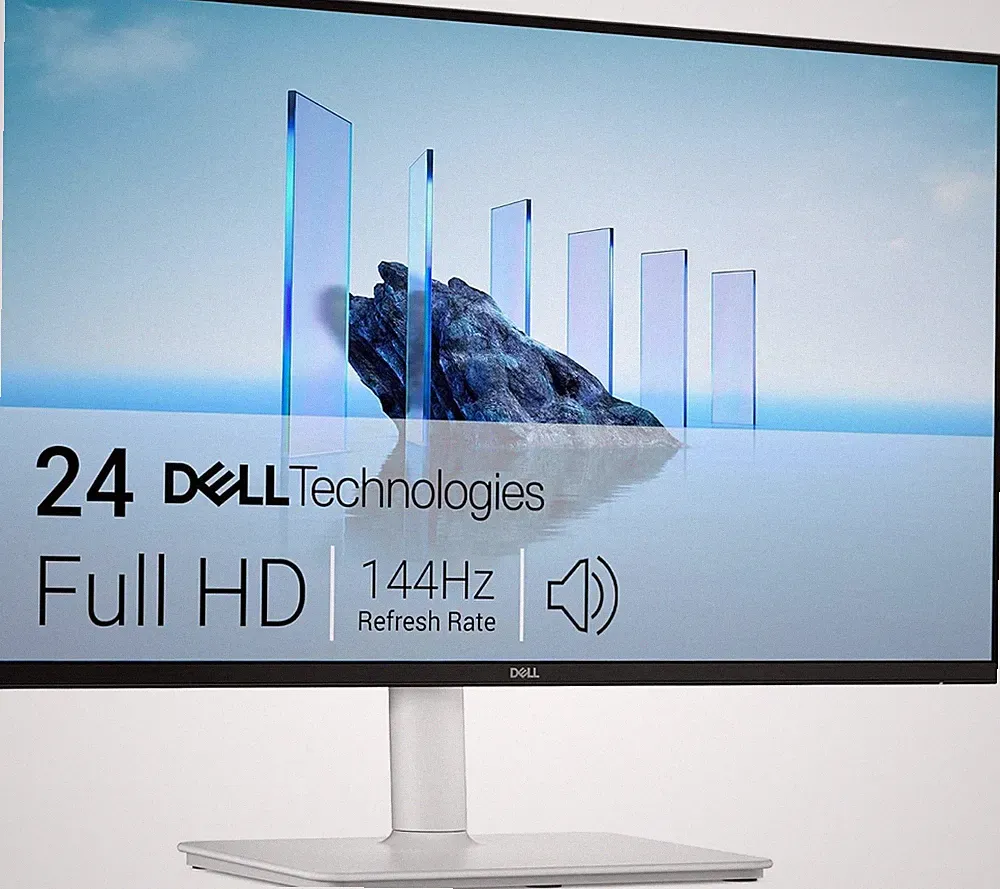 Dell S2425HSM 23.8" FHD 144Hz 1ms Gaming Monitor HDMI Speakers Ash White