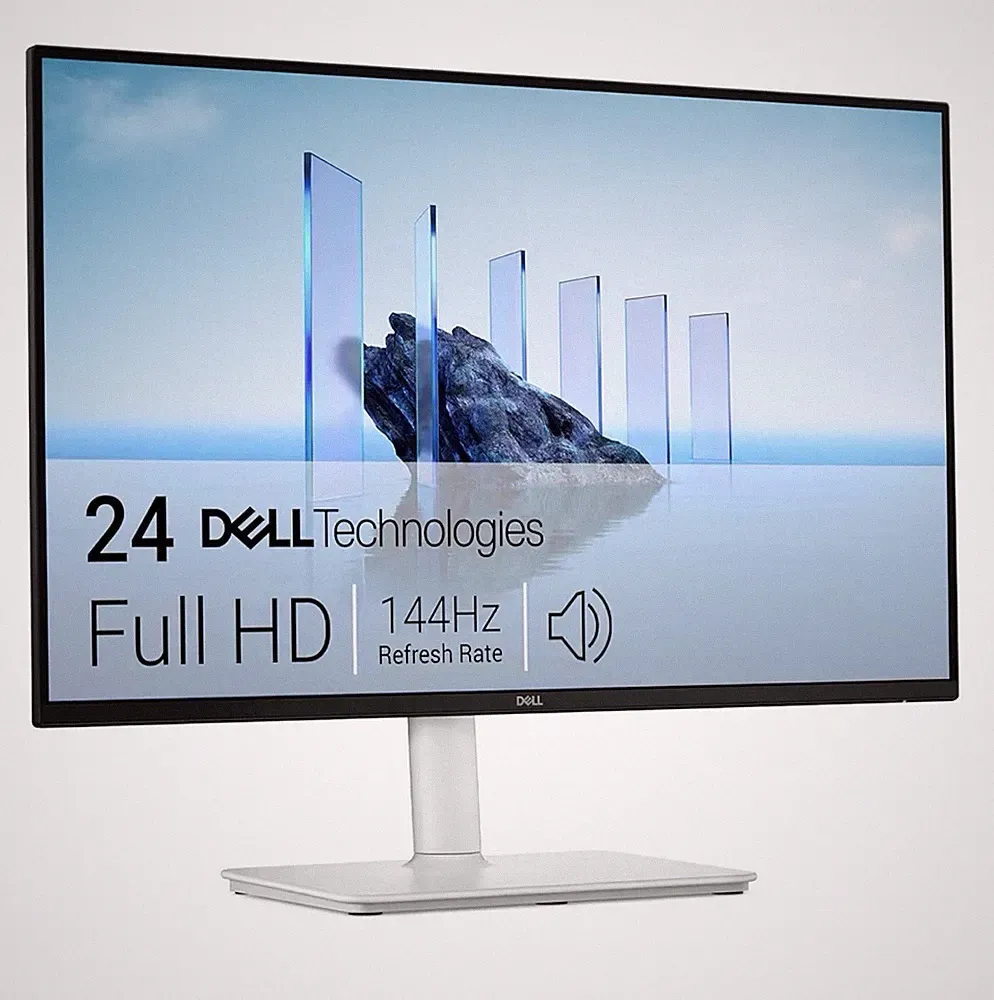 Dell S2425HSM 24” FHD 144Hz 1ms IPS Monitor FreeSync Height Adjustable – White