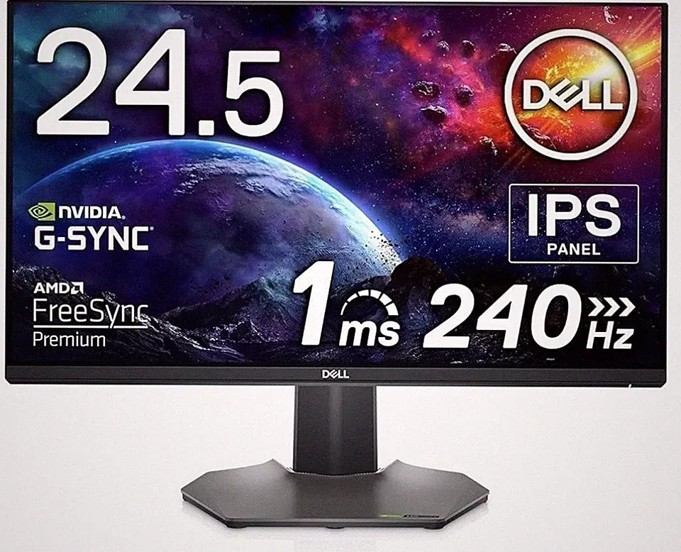Dell S2522HG 25" FHD LED Gaming Monitor - Dark Metallic Gray/ Brand New. Y