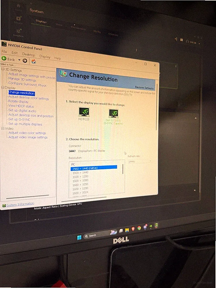 Dell S2716DG 27in QHD 2560x1440 144Hz 1ms LED G-SYNC Compatible