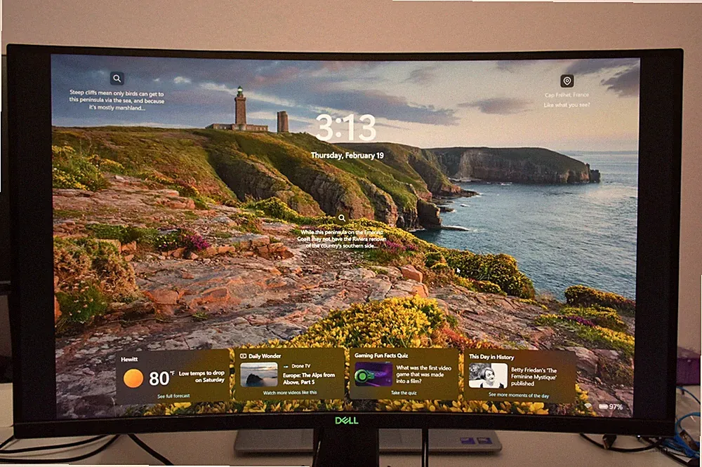 Dell S2721HGF 27" Curved Gaming Monitor 1080p 144Hz LED Display
