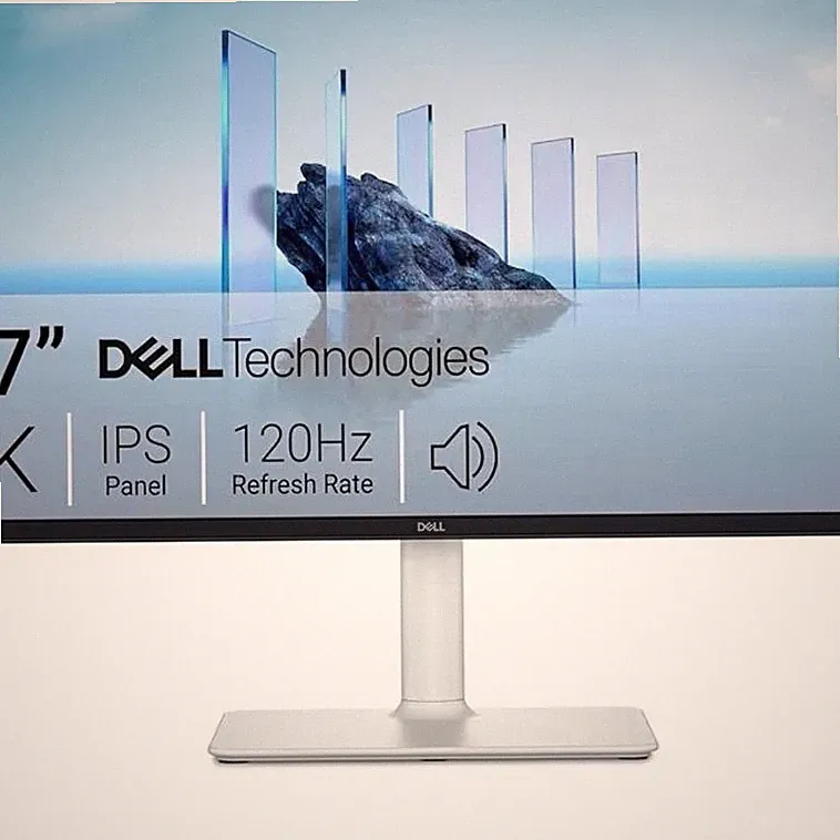 Dell S2725QS 27" 4K IPS 120Hz Monitor, FreeSync Premium, Speakers, Silver